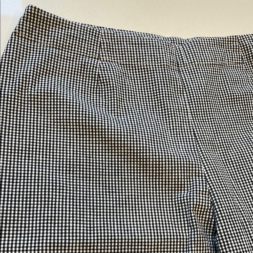 Harris Wallace Gingham Capri Pants, Black/White. Lightweight breathable Size 14 - Picture 6 of 10